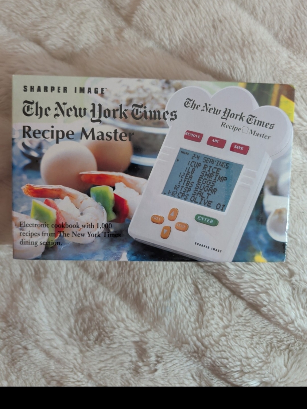 Sharper Image The New York Times Recipe Master Electronic Cookbook, 1000 Recipes